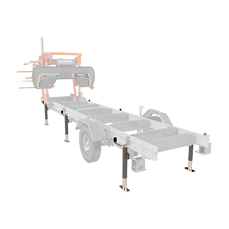 Norwood Anhänger-Standfüße für Sägewerk LM 30 – 3 Paar