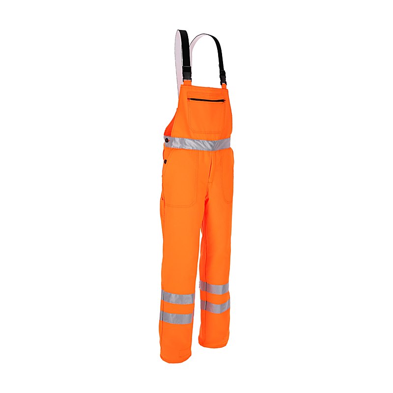 Warn- und Schnittschutz-Latzhose, orange, Größe 102
