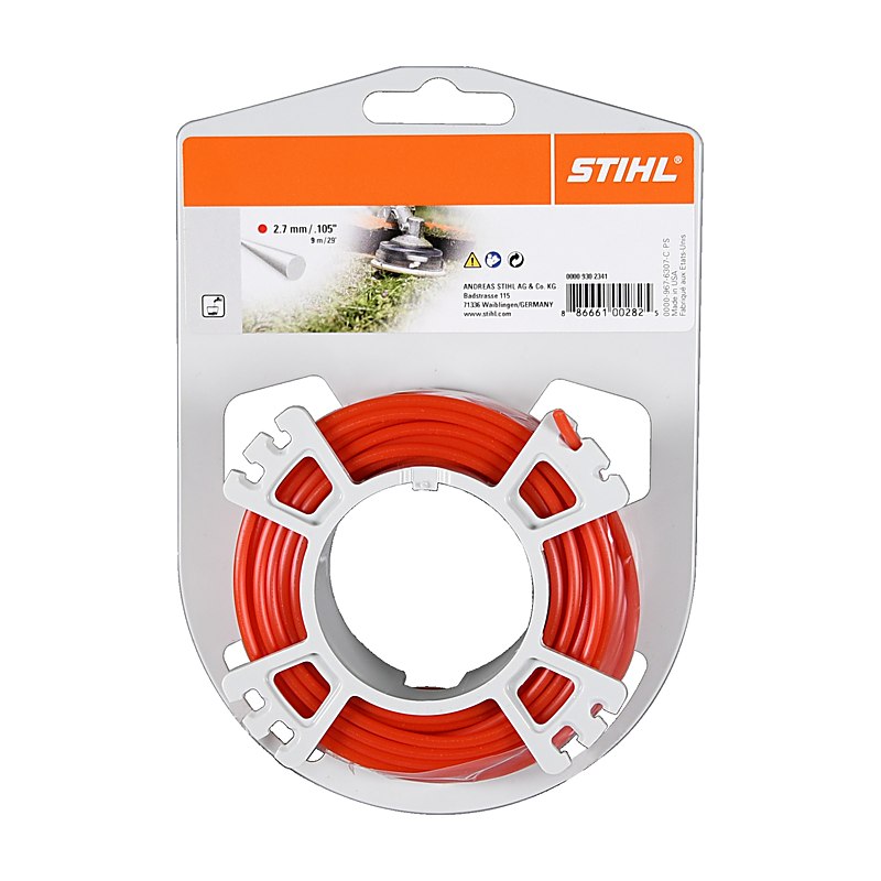 Stihl Mähfaden rund, rot 2,7 mm, rot, 65 m