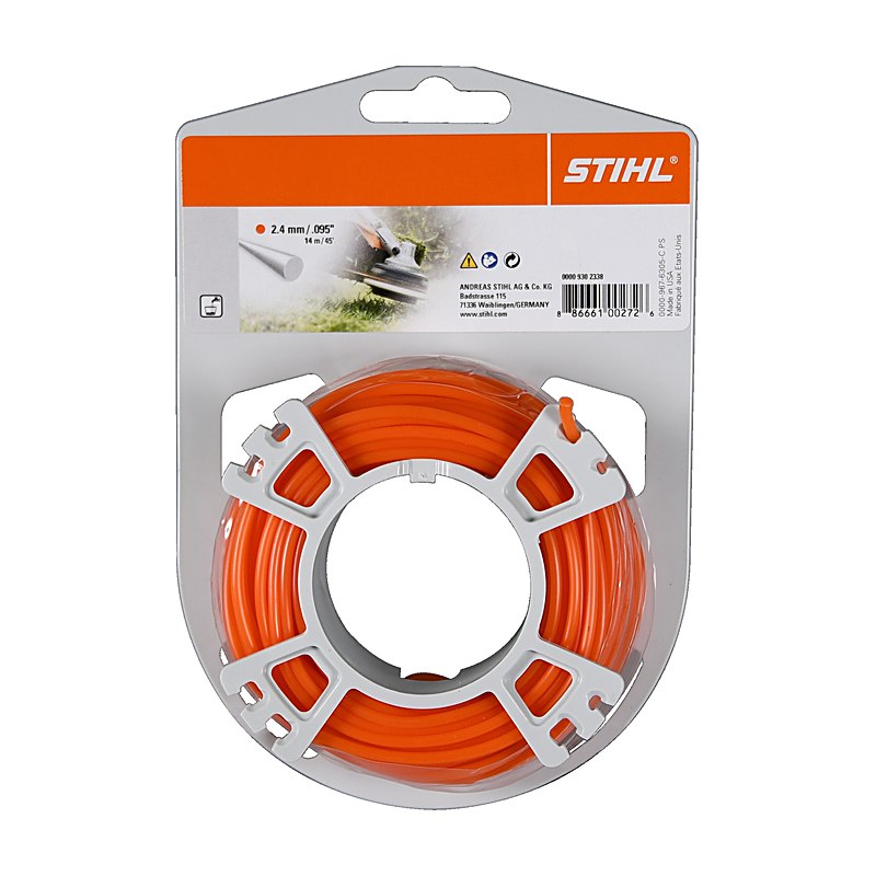 Stihl Mähfaden rund, orange 2,4 mm, orange, 14 m