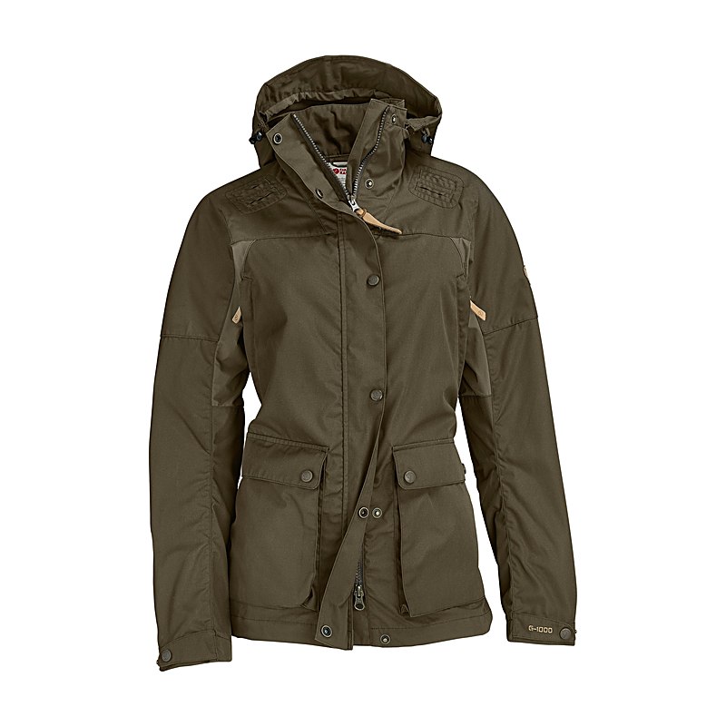 Fjällräven Jagdjacke Forest Hybrid, dark olive, Größe L