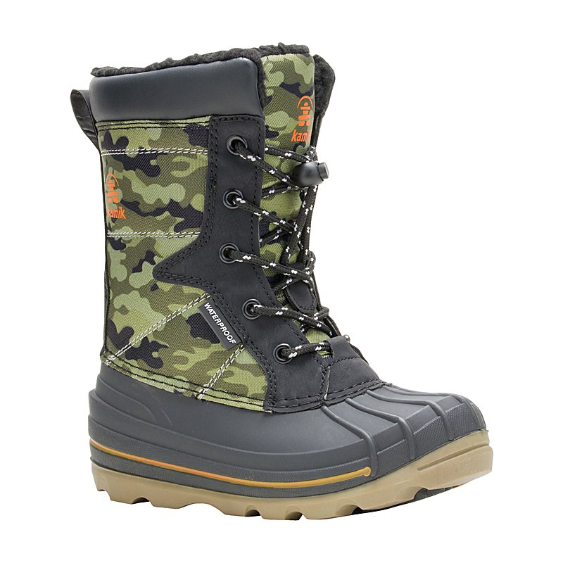 Kamik Kinder-Winterstiefel Surfin, dark olive, Größe 35