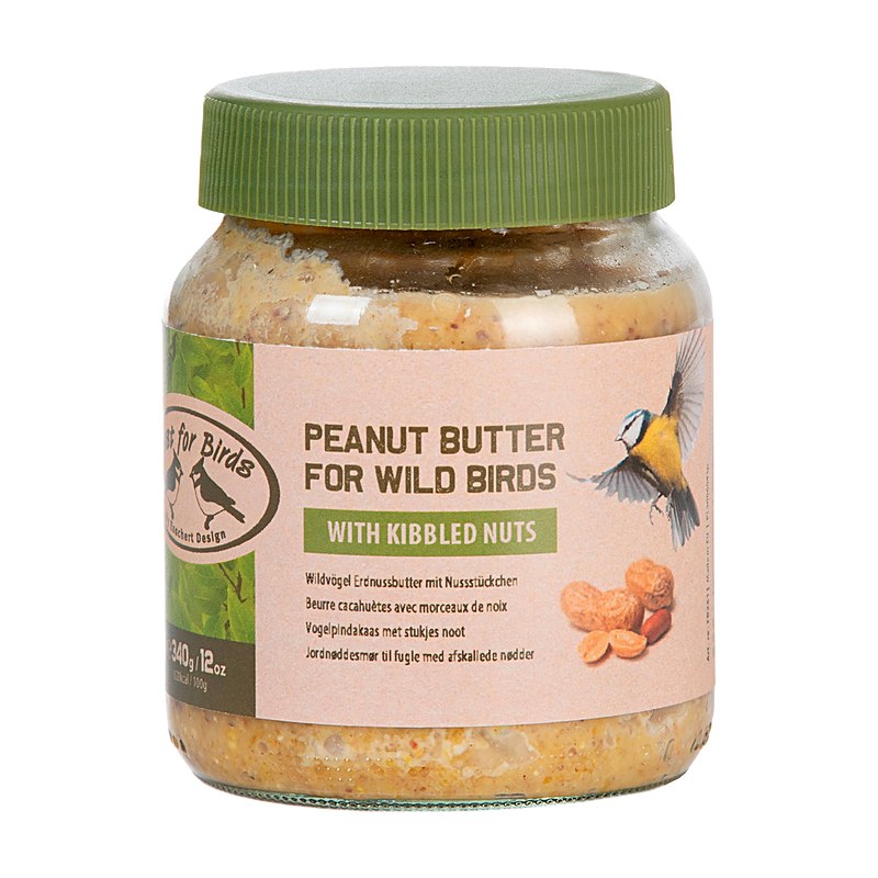 Erdnussbutter für Wildvögel