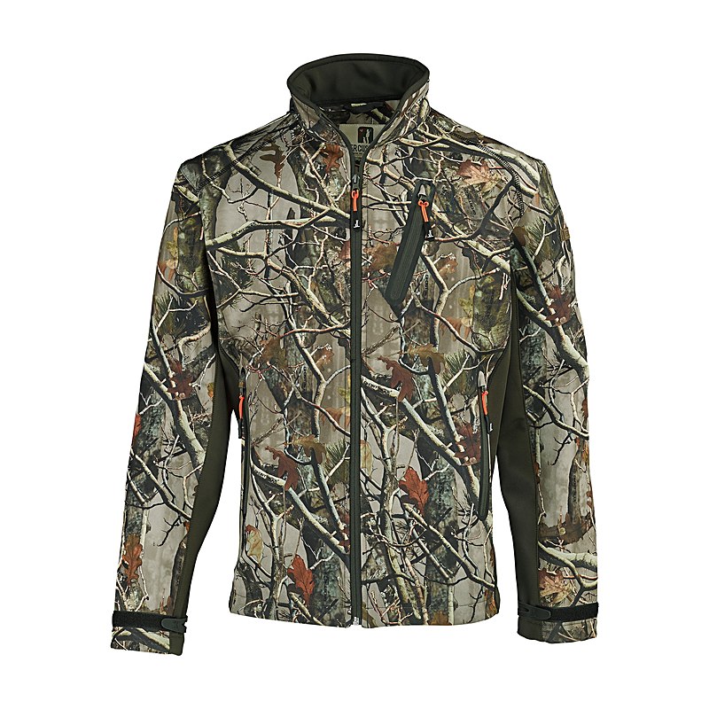 Percussion Softshelljacke, ghostcamo forest evo, Größe 3XL