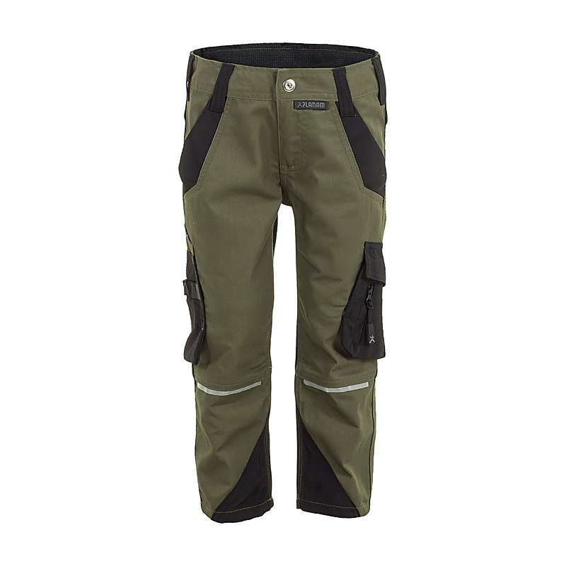 Planam Kinderbundhose Norit, oliv-schwarz, Größe 110/116