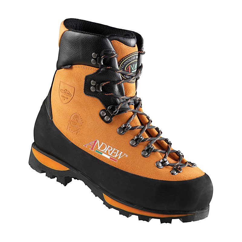 Andrew Schnittschutzstiefel Rozes Wood P S3, orange, Größe 44