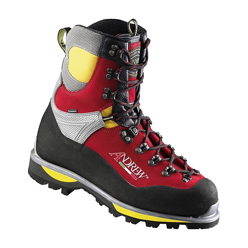 Andrew Schnittschutzstiefel Bionico Wood, rot, Größe 41,5