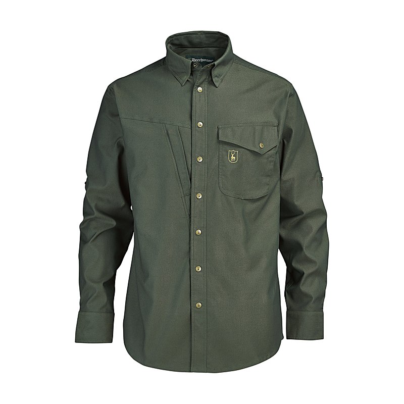 Deerhunter Langarmhemd Matobo, forest green, Größe 39/40
