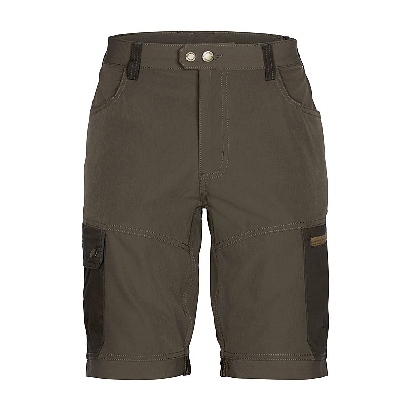 Pinewood Shorts Finnveden Trail Hybrid, earth brown-d.olive, Größe 48