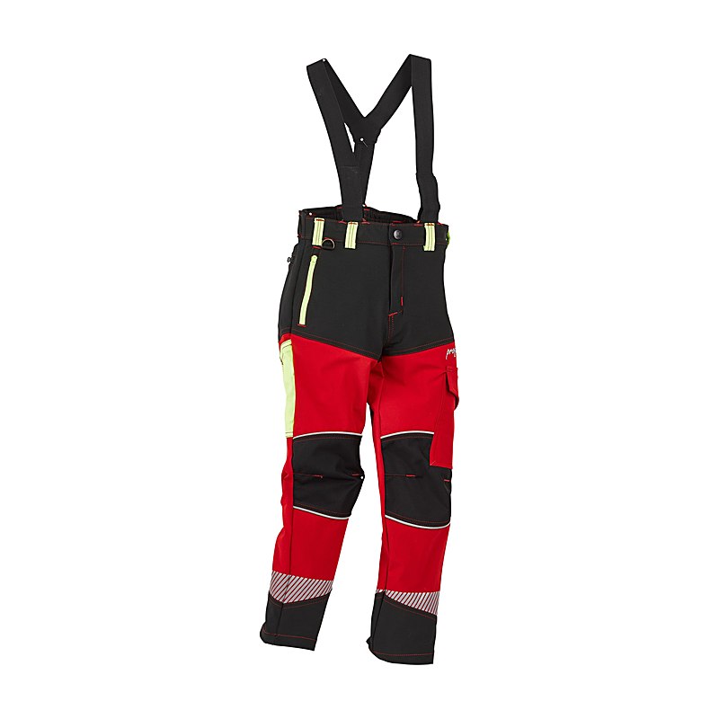 Profiforest Kinderbundhose Best Worker, rot-schwarz, Größe 110/116