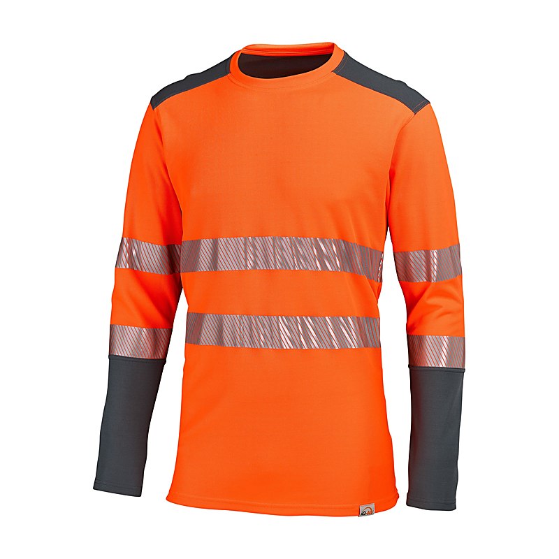 IQ-UV Funktionsshirt Langarm HiVi UV 50+, orange, Größe 3XL