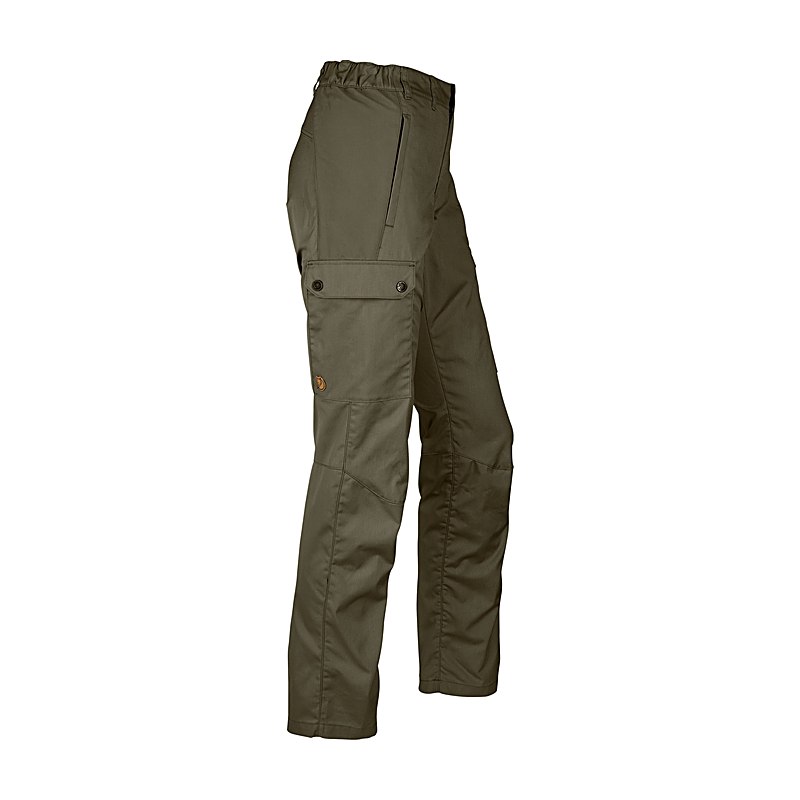 Fjällräven Damenhose Stina Regular, dark olive, Größe 34