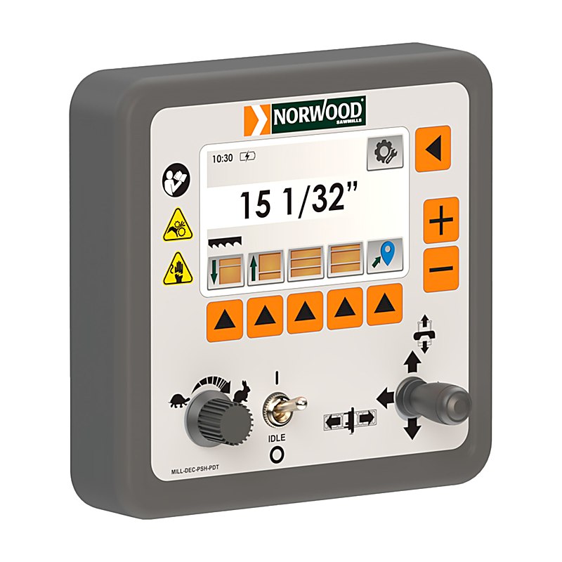 Norwood Schnittstärkenrechner Intelliset, Für HD36V2 und HD38 mit vorinstalliertem Sägekopfvorschub