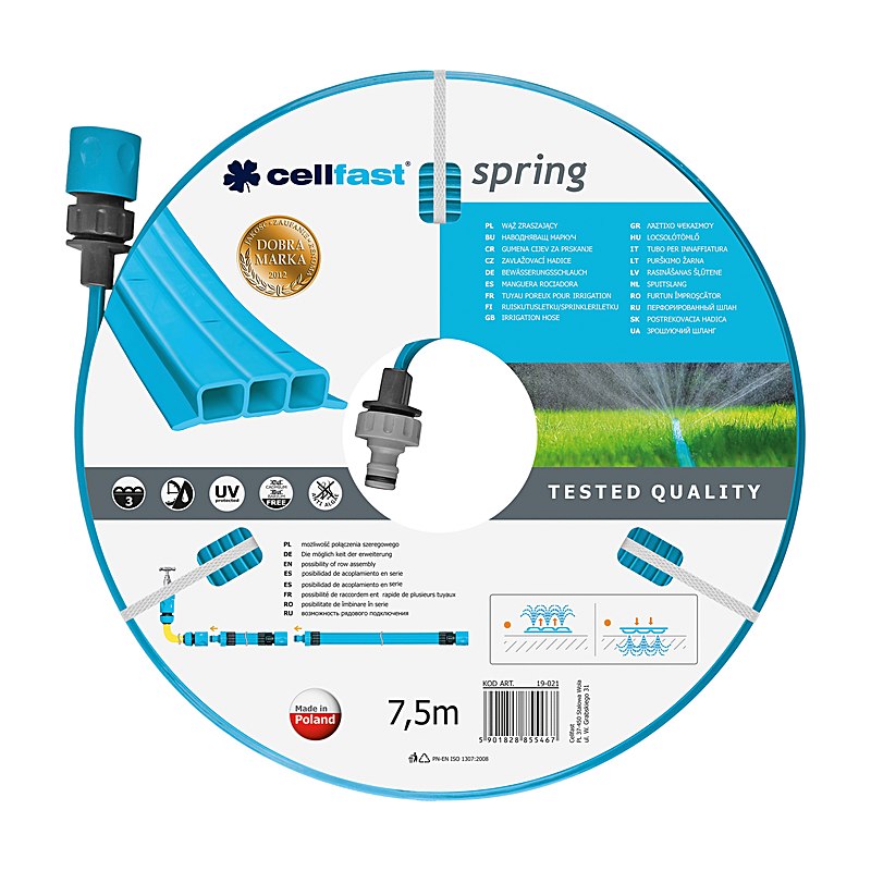 Cellfast Bewässerungsschlauch Spring, 7,5 m