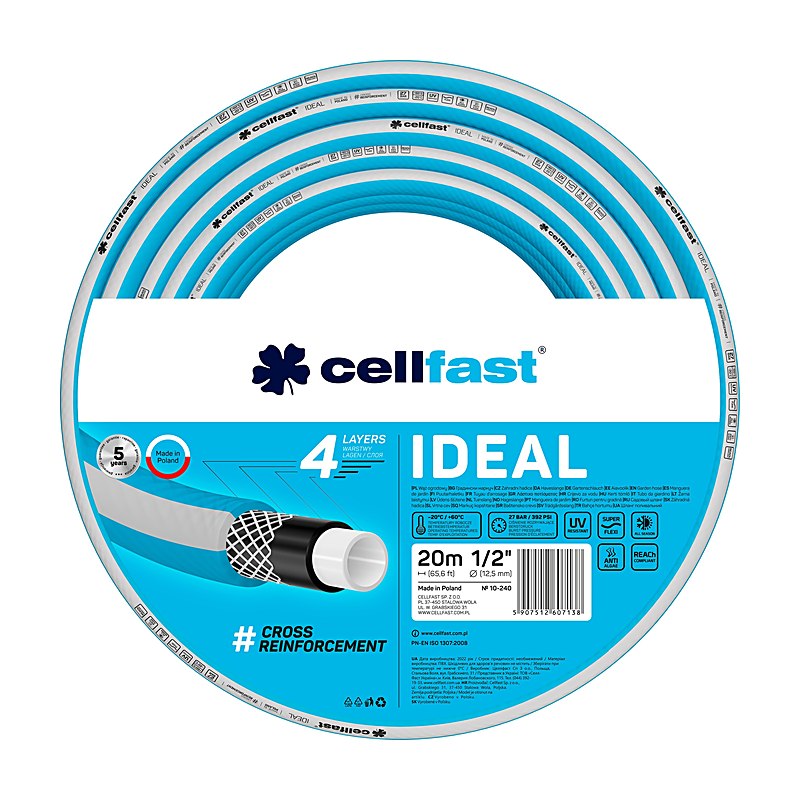 Cellfast Gartenschlauch Ideal, Schlauchgröße 1/2 ", 20 m