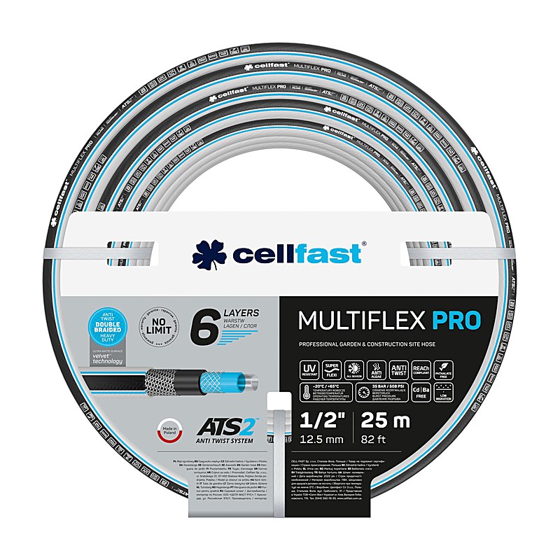 Cellfast Gartenschlauch Multiflex Pro ATS2, Schlauchgröße 1/2 ", 20 m