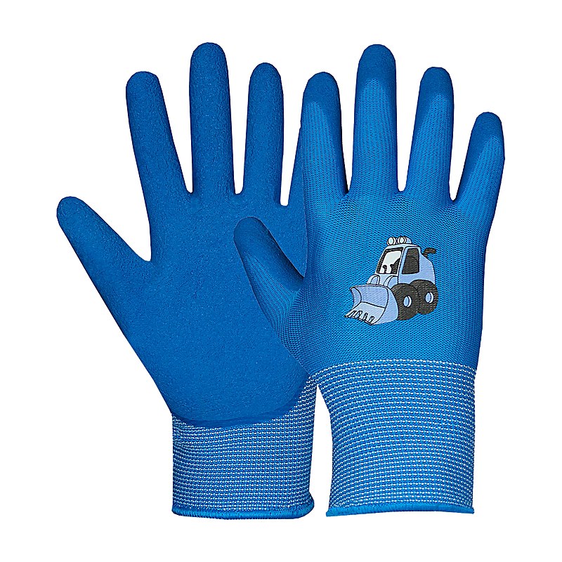 Hase Kinderhandschuhe Leo, blau, Größe 6
