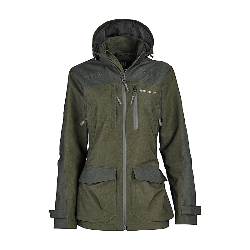 Deerhunter Jagdjacke Lady Chasse, olive night melange, Größe 36
