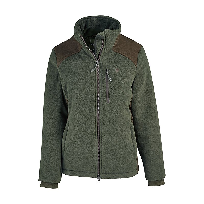Pinewood Fleecejacke Harriette Padded, green-suedebrown, Größe L