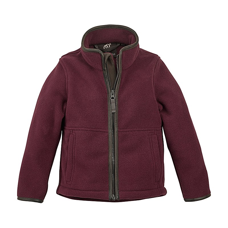 Baleno Kinder-Fleecejacke Cody, burgundy, Größe 104