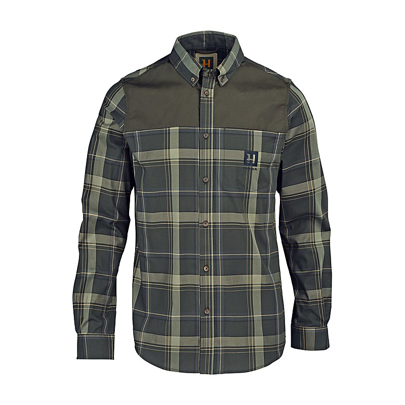 Härkila Langarmhemd Anker, willow green, Größe 3XL