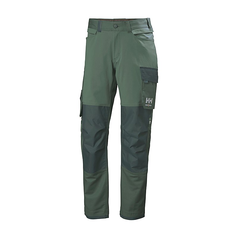 Helly Hansen Arbeitshose Oxford 4X Connect, spruce-darkest spruce, Größe 54