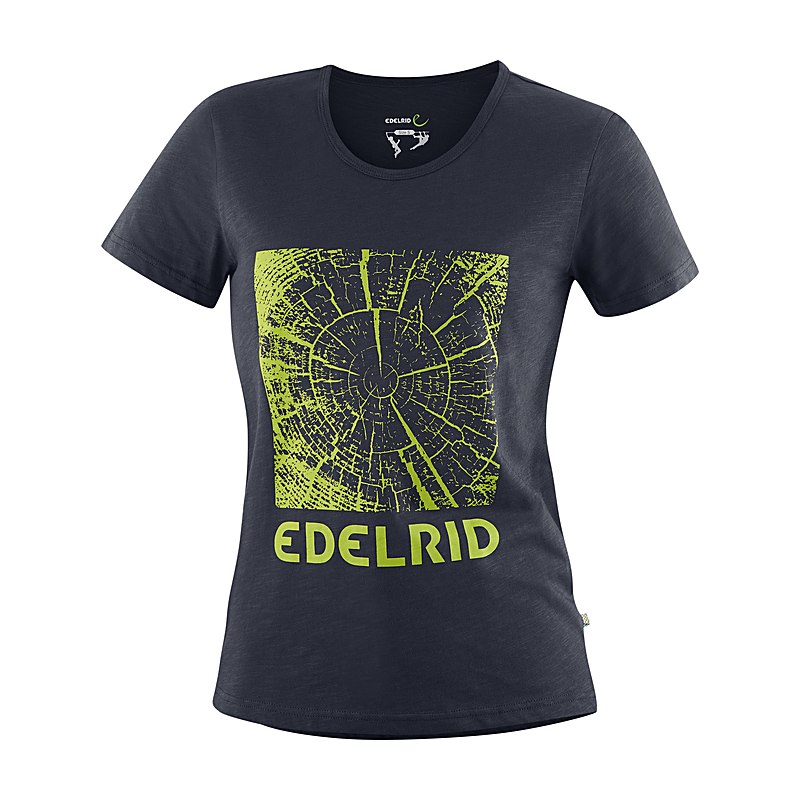Edelrid T-Shirt Timber, obsidian, Größe S
