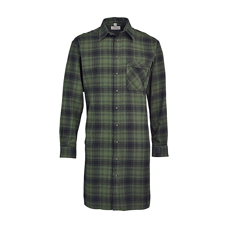 Condor Langarmhemd Flanell 105 cm, oliv, Größe 45/46