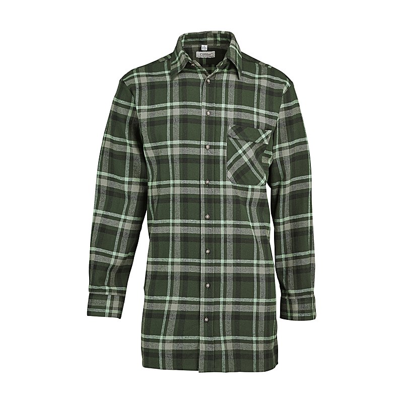 Condor Langarmhemd Flanell 90 cm, oliv, Größe 43/44