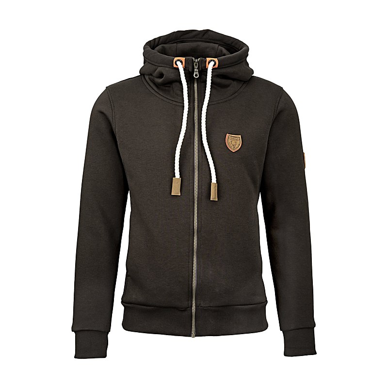 Hubertus Herren-Sweatjacke, oliv-braun, Größe XXL