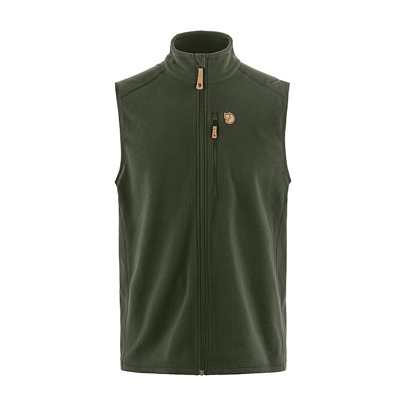Fjällräven Weste Övik Lite Fleece, deep forest, Größe L