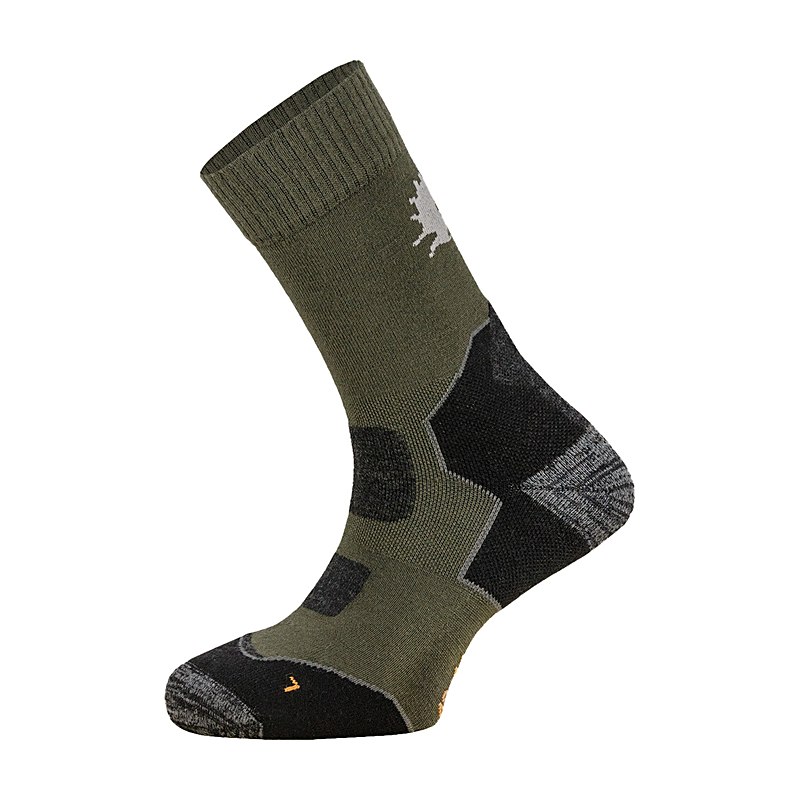 Nordforest Hunting Socken Merino Daily Doppelpack, oliv-schwarz, Größe 36/38