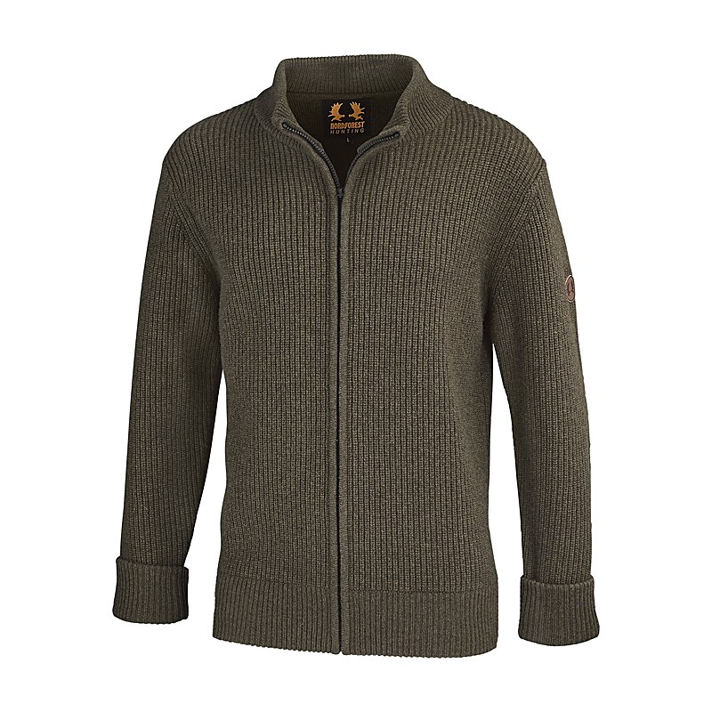 Nordforest Hunting Strickjacke Vardo, brown, Größe 3XL