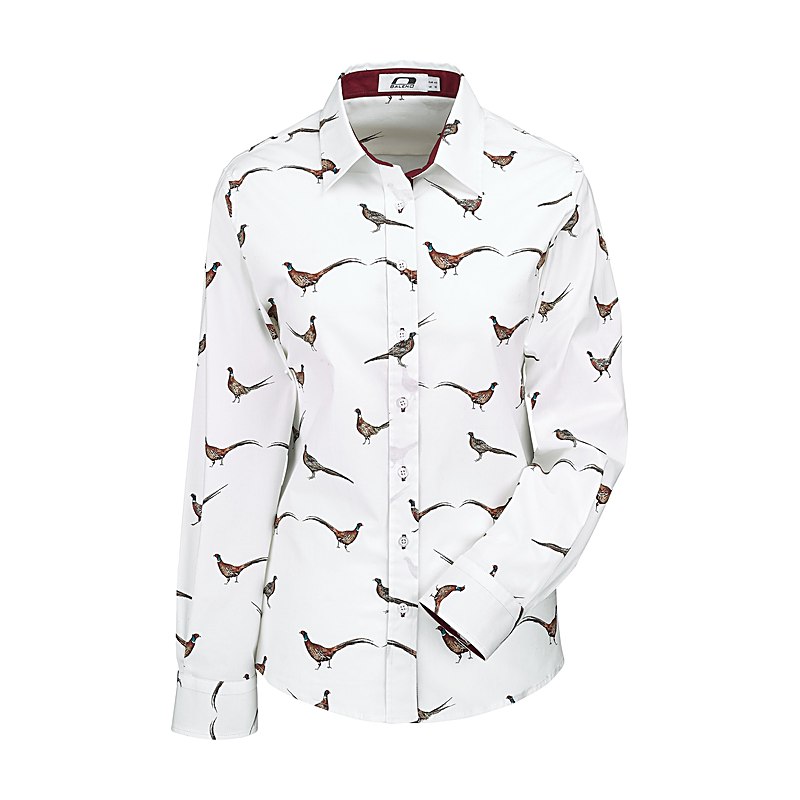 Baleno Langarmbluse Laura, pheasant print, Größe XL