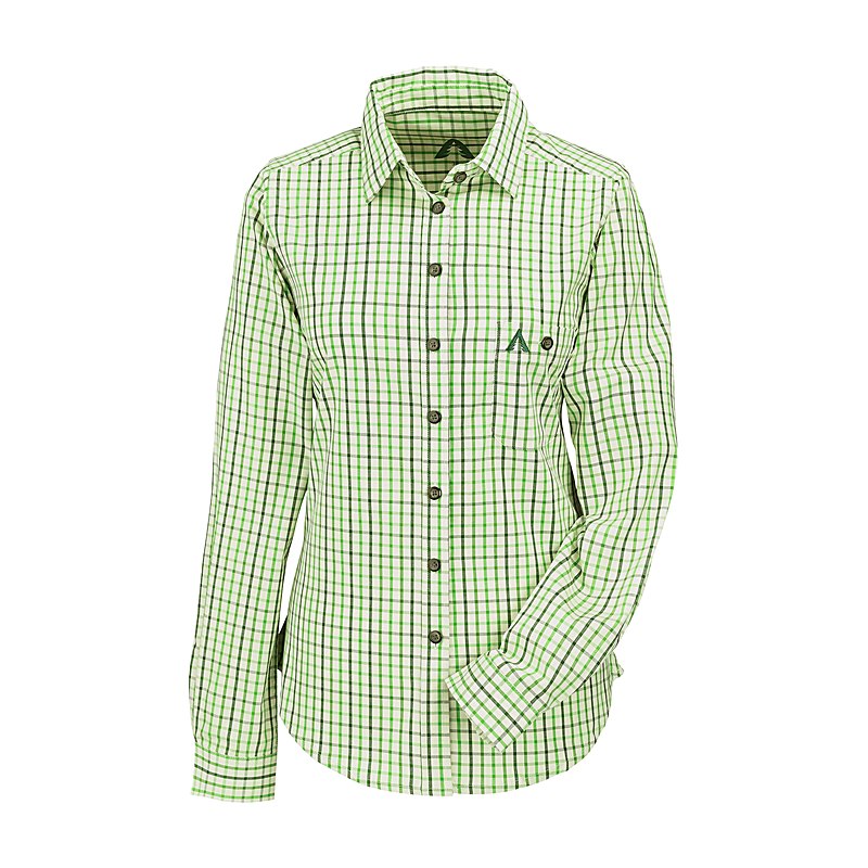 GRUBE Langarmbluse, off white check, Größe 36