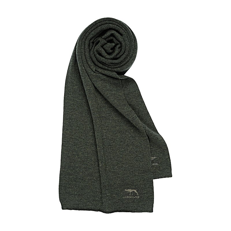 Jagdhund Strickschal Merino Steinbrunn, oliv, Größe one size