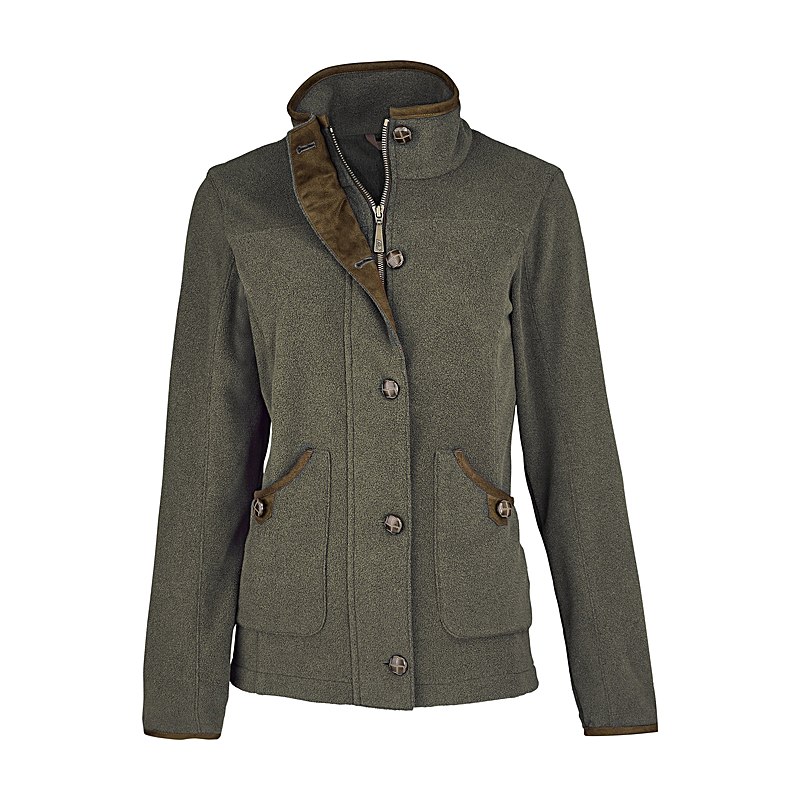 Baleno Fleecejacke Claire, moss green, Größe L