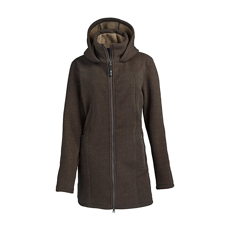 Hubertus Fleecemantel Polar, braun-beige, Größe XXL