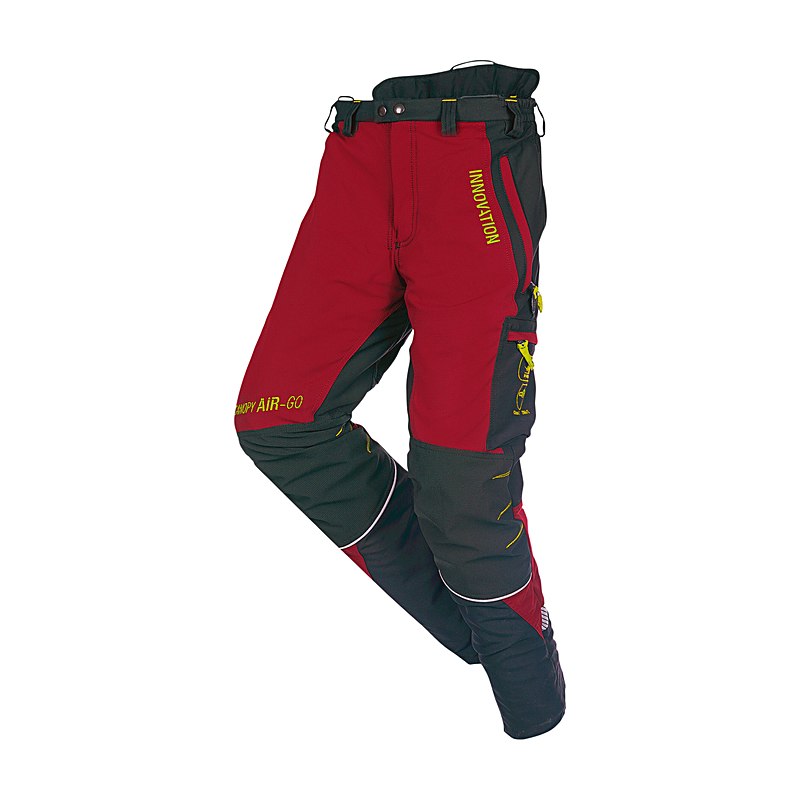 SIP Protection Schnittschutz-Bundhose Canopy Air-Go Donna, rot-schwarz, Größe XS