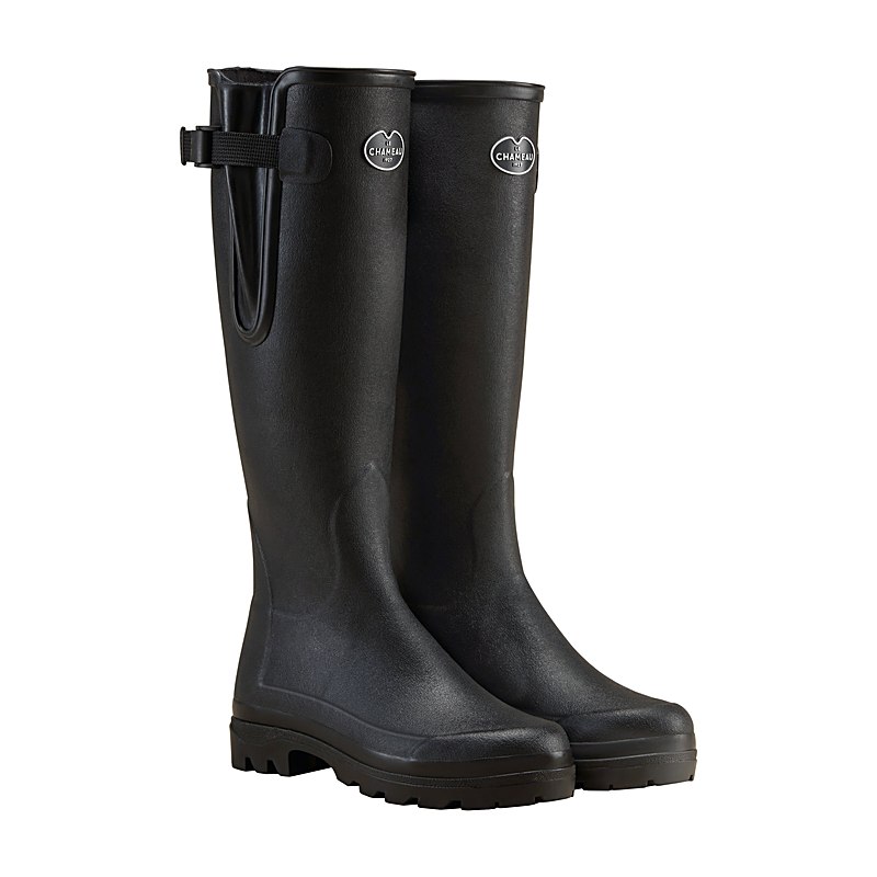 Le Chameau Damen-Wintergummistiefel Vierzonord, noir, Größe 39