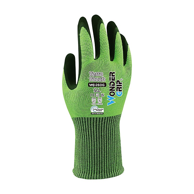 Wondergrip Handschuhe Terra Touch WG-260G, grün, Größe 11