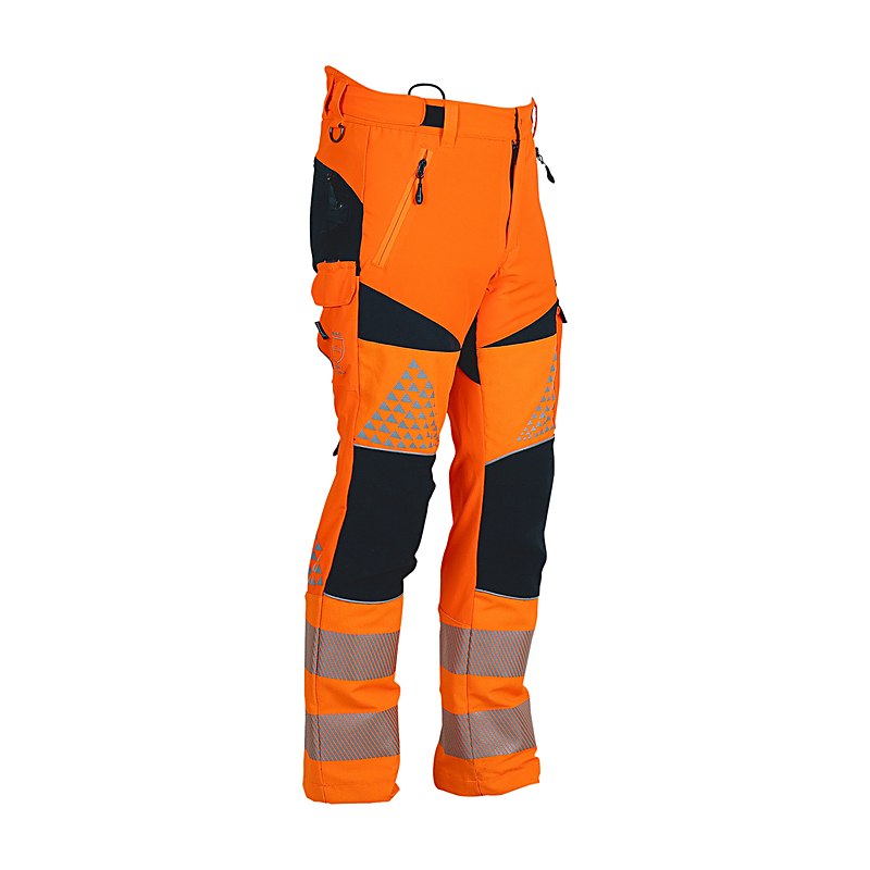 Timbermen Schnittschutz-Bundhose Allround Hi-Vis, orange, Größe 4XL + 5 cm