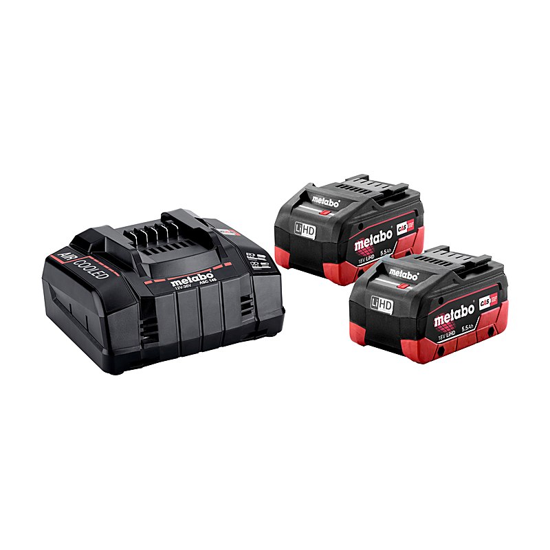 Metabo Basis-Set 2x LiHD 5,5 Ah und ASC 145