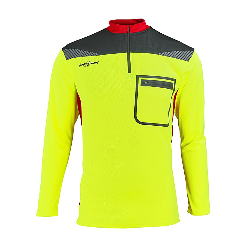 Profiforest Funktionsshirt Langarm Innovation, gelb-rot, Größe S