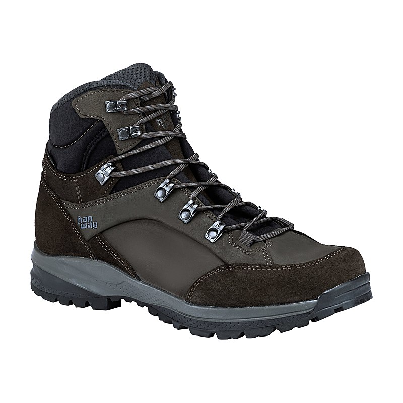 Hanwag Wanderschuhe Banks SF Extra GTX, mocca-asphalt, Größe 6,5