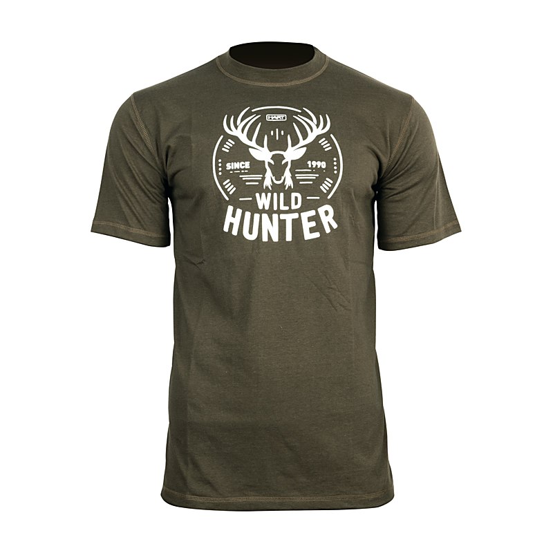 Hart T-Shirt Ground Horn, oliv, Größe S