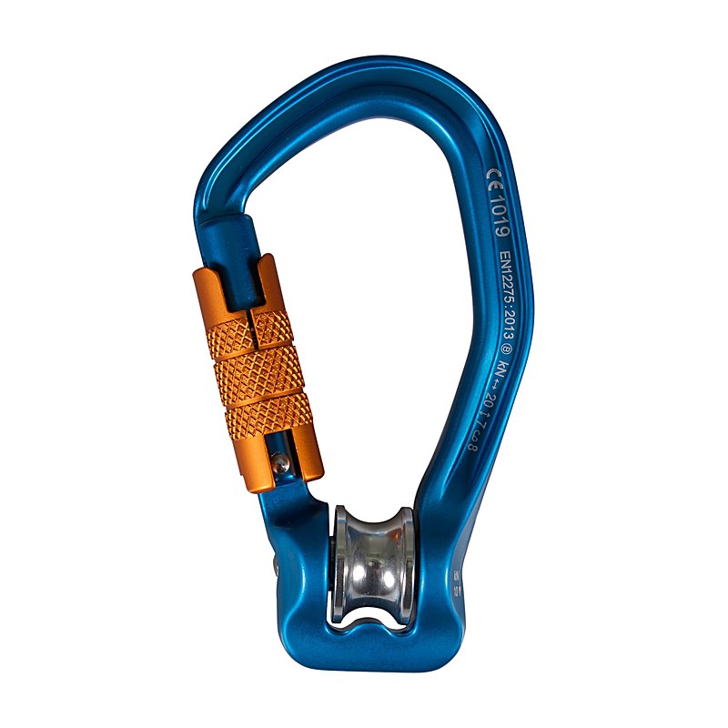Tree Runner Rollenkarabiner Spin, blau-orange