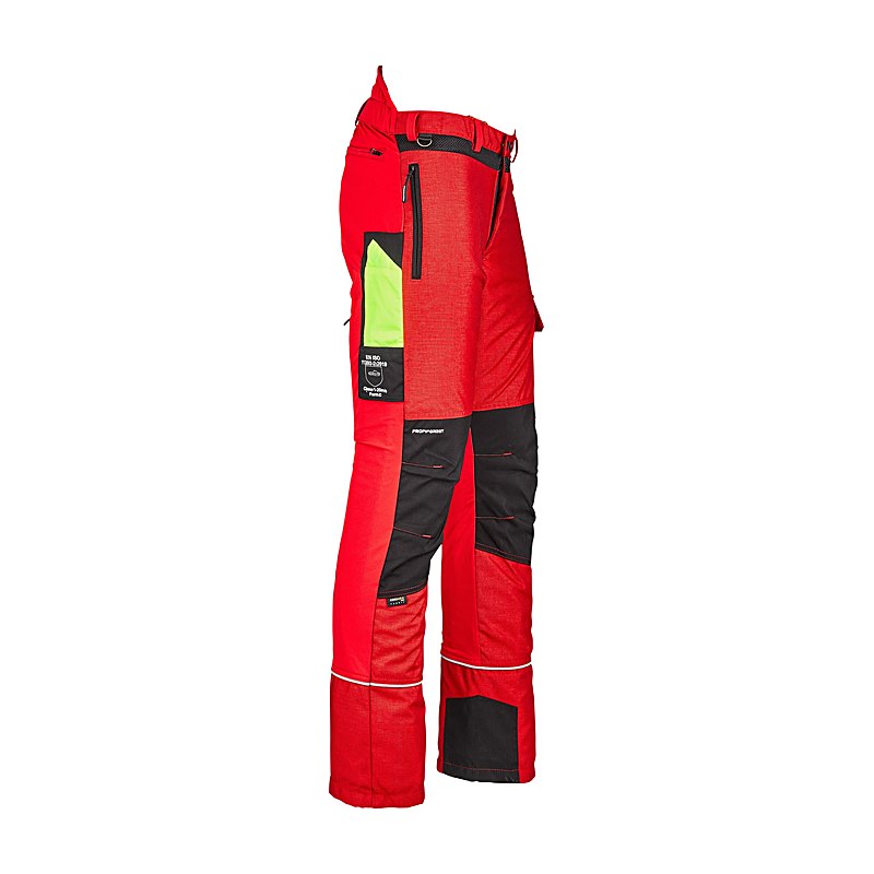 Profiforest Schnittschutz-Bundhose Cool mit Rundum-Schnittschutz, rot, Größe XL