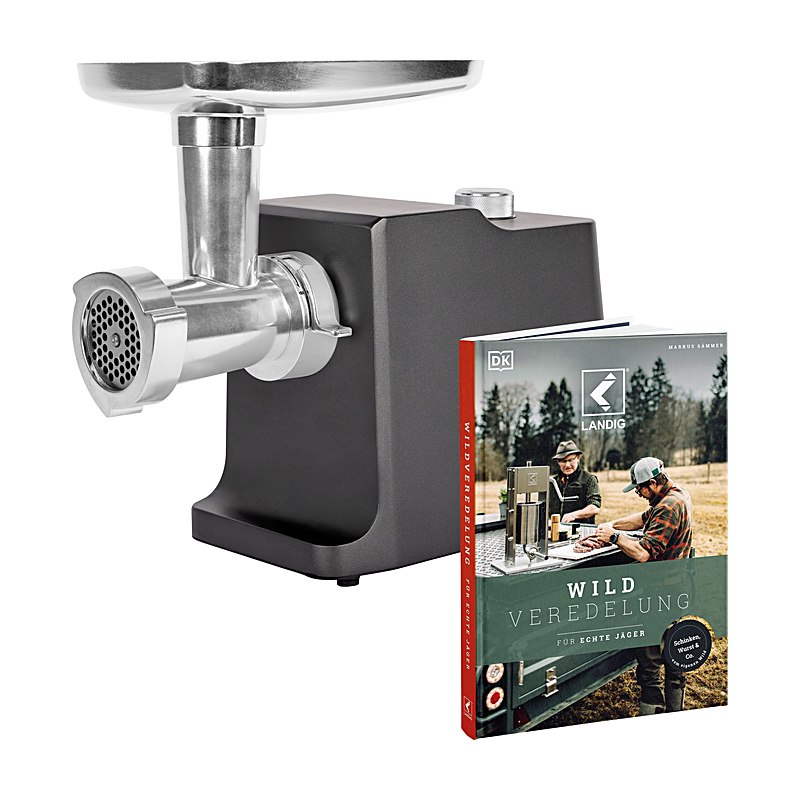 Landig Fleischwolf W50 mit Buch Wildveredelung