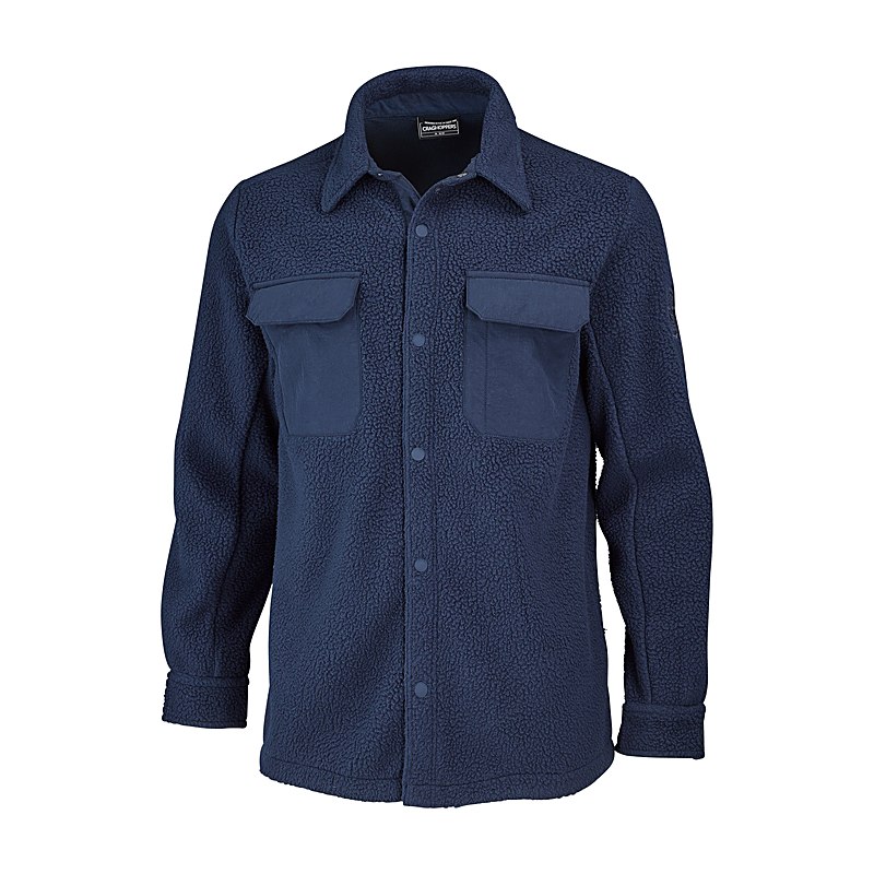 Craghoppers Hemdjacke Blencathra Overshirt, blue navy, Größe M